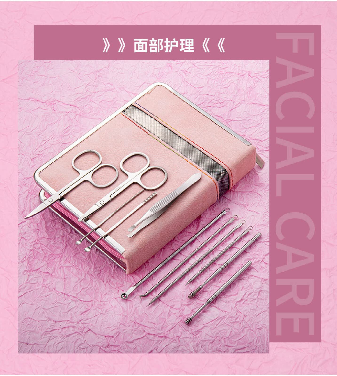 Professional 26-Piece Manicure & Pedicure Set - Nail Clippers, Dead Skin Pliers, Pedicure Knife, Acne Needle with Zipper Bag - Perfect for Home Salon, Travel & DIY Nail Care