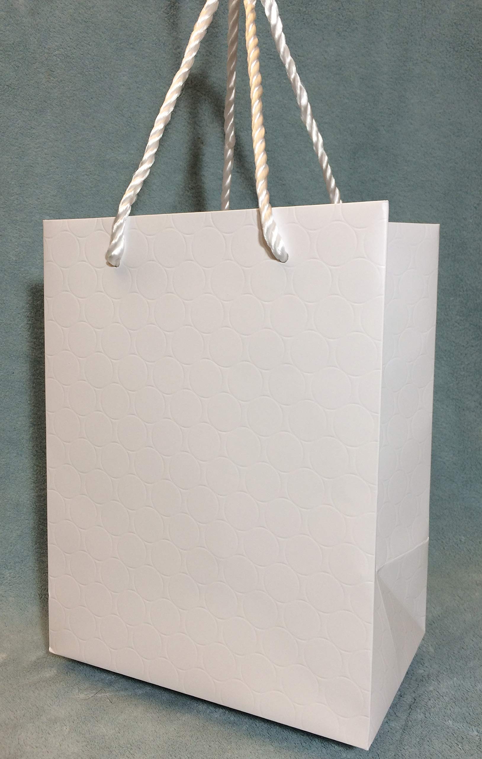 Premium White Gift Bags with Handles Bulk 144-Pack (8x10 Inches) - Wholesale Paper Shopping Bags for Boutiques & Small Businesses - Perfect for Weddings, Bridal Showers & Retail Merchandising - Elegant Packaging Solution for Parties, Events & Store Displays