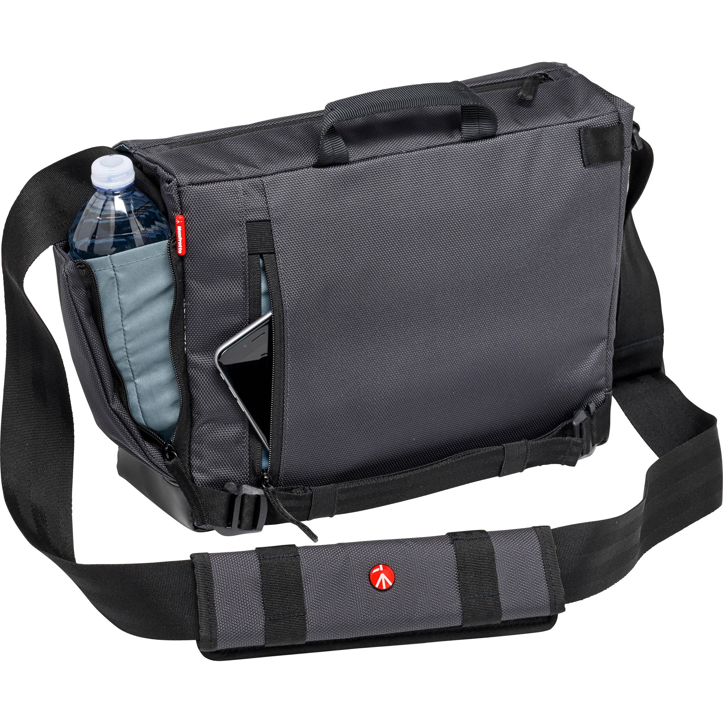 Manfrotto Manhattan Messenger Speedy 10 Camera Bag - Water-Repellent Multiuse Photography Bag for DSLR, Lenses & Accessories with PC/Tablet Compartment & Tripod Holder - Perfect for Travel, Street Photography & Daily Commute