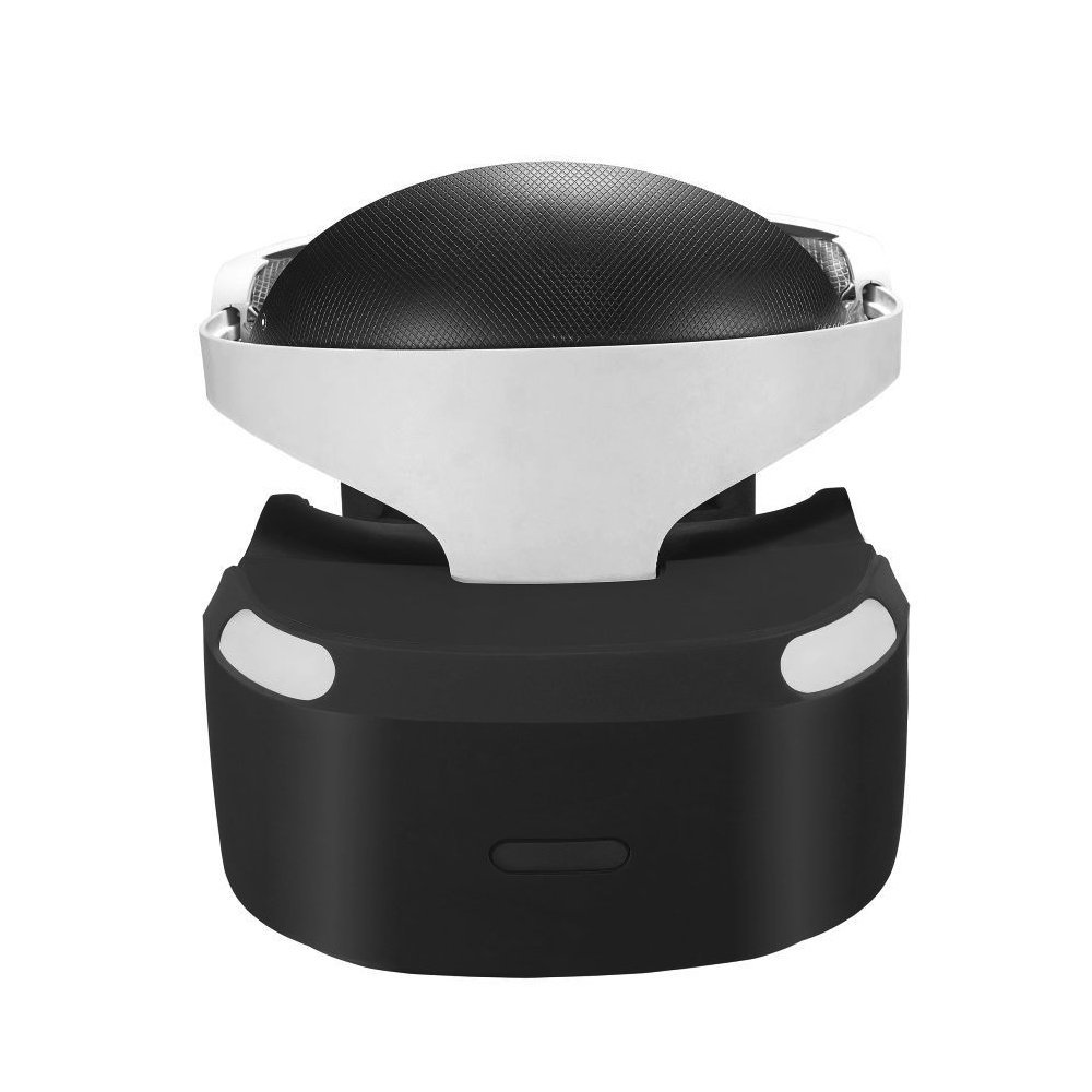 Anti-Slip Silicone VR Headset Cover for PS4 VR/PSVR - Soft Skin Protective Case with 3D Eye Shield - Virtual Reality Glasses Accessories for Enhanced Gaming Comfort (Perfect for Long Play Sessions & VR Gaming Enthusiasts)