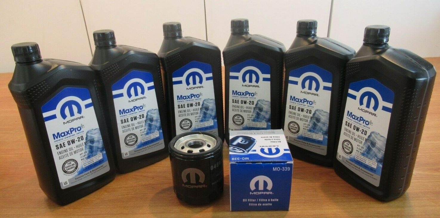 Promaster City 2.4L 6 Quarts 0W-20 Maxpro+ Full Synthetic Motor Oil & Oil Filter Kit - Complete Engine Protection for Daily Commuting, Highway Driving & Heavy-Duty Use