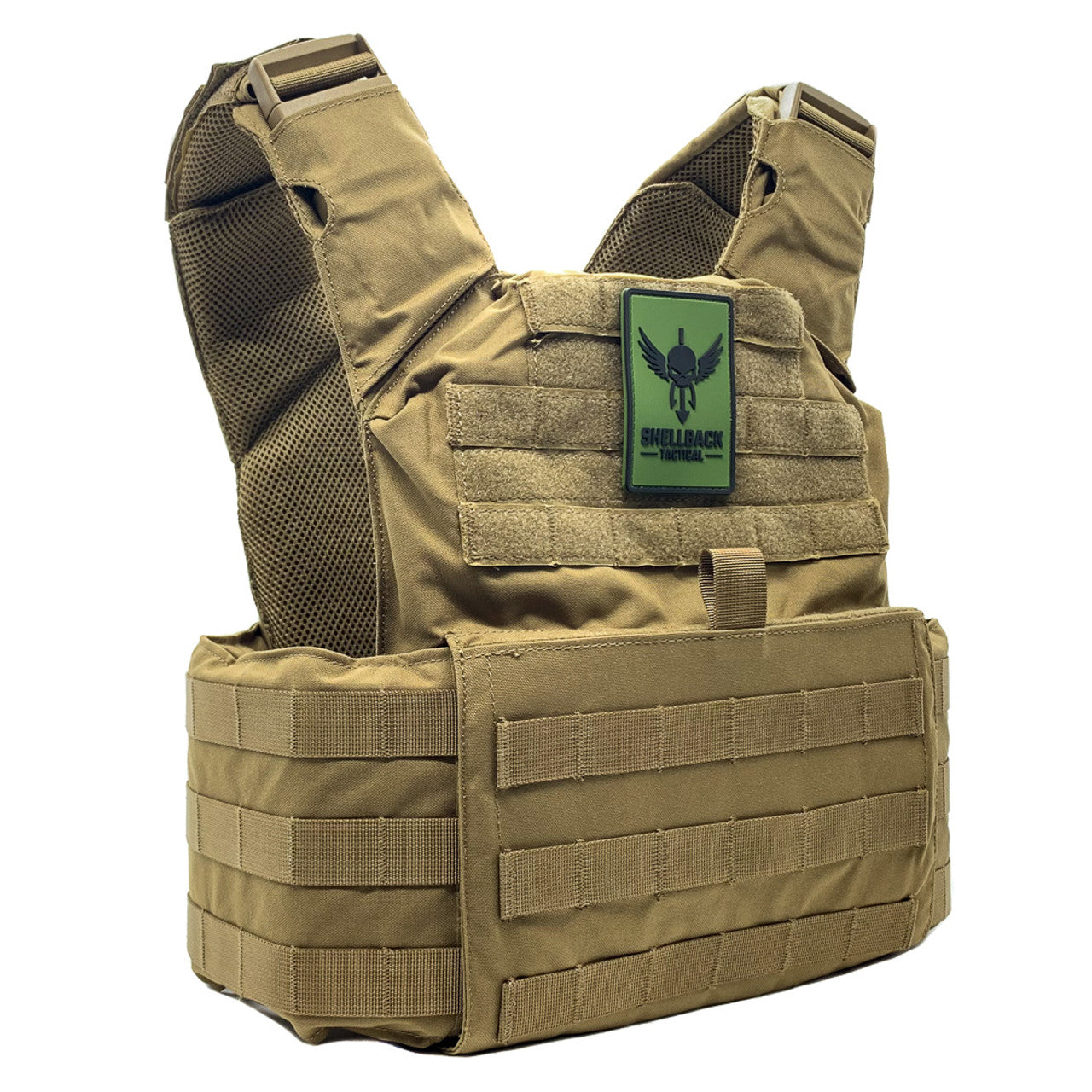 Shellback Tactical Skirmish Plate Carrier - Lightweight Military Vest for Airsoft & Tactical Training | Coyote, Black, OD Green | Perfect for Range Days & Outdoor Adventures