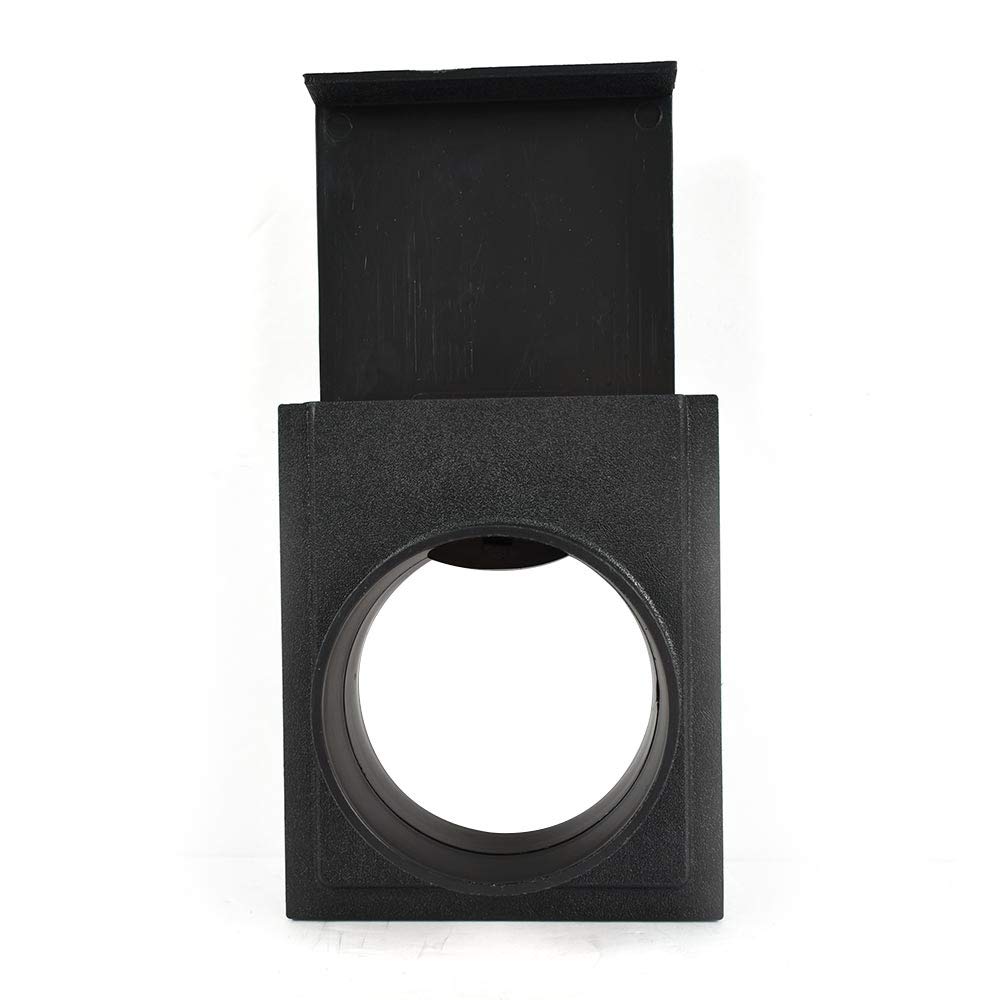 4-Inch Plastic Quick Couple Blast Gate for Dust Collector - Heavy Duty Vacuum Hose Connector for Woodworking, Dust Collection System & Workshop Tools