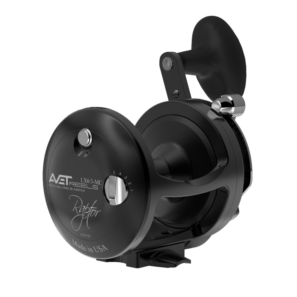 Avet LX Raptor 6/3 MC Two Speed Fishing Reel - Saltwater & Offshore Big Game Fishing Reel for Tuna, Marlin, and Swordfish