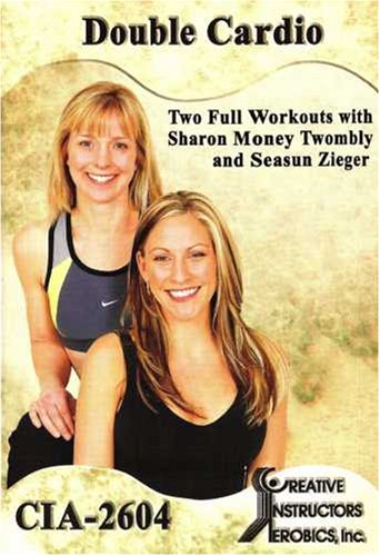 Double Cardio Workout DVD - 2 Full-Length Fitness Routines with Sharon Money Twombly & Seasun Ziegar | Home Exercise for Weight Loss & Toning