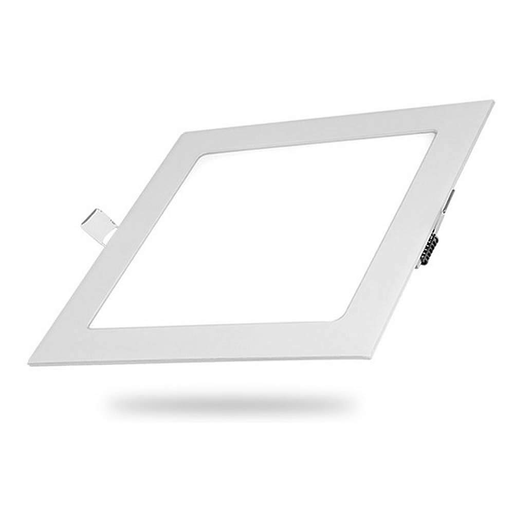 Hometric 18W LED Panel Light, Square Recessed Flush Mount Ceiling Lamp, Ultra Slim Flat Panel Downlight, Cool White 6500K - Perfect for Kitchen, Office, and Commercial Lighting
