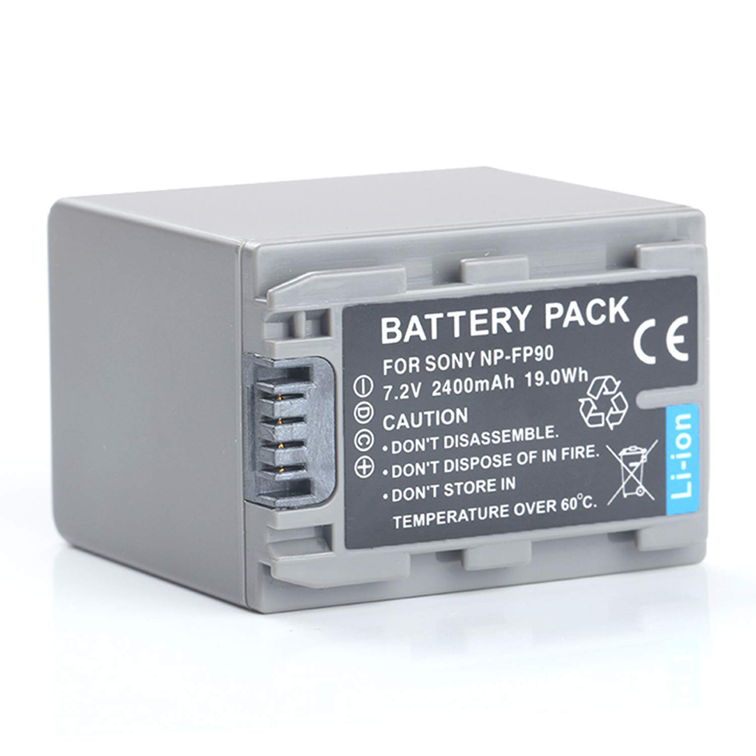 Rechargeable Li-ion Battery for Sony NP-FP90 P Series - High Capacity Replacement Battery Pack for Sony Cameras & Camcorders - Perfect for Travel, Vlogging & Professional Photography