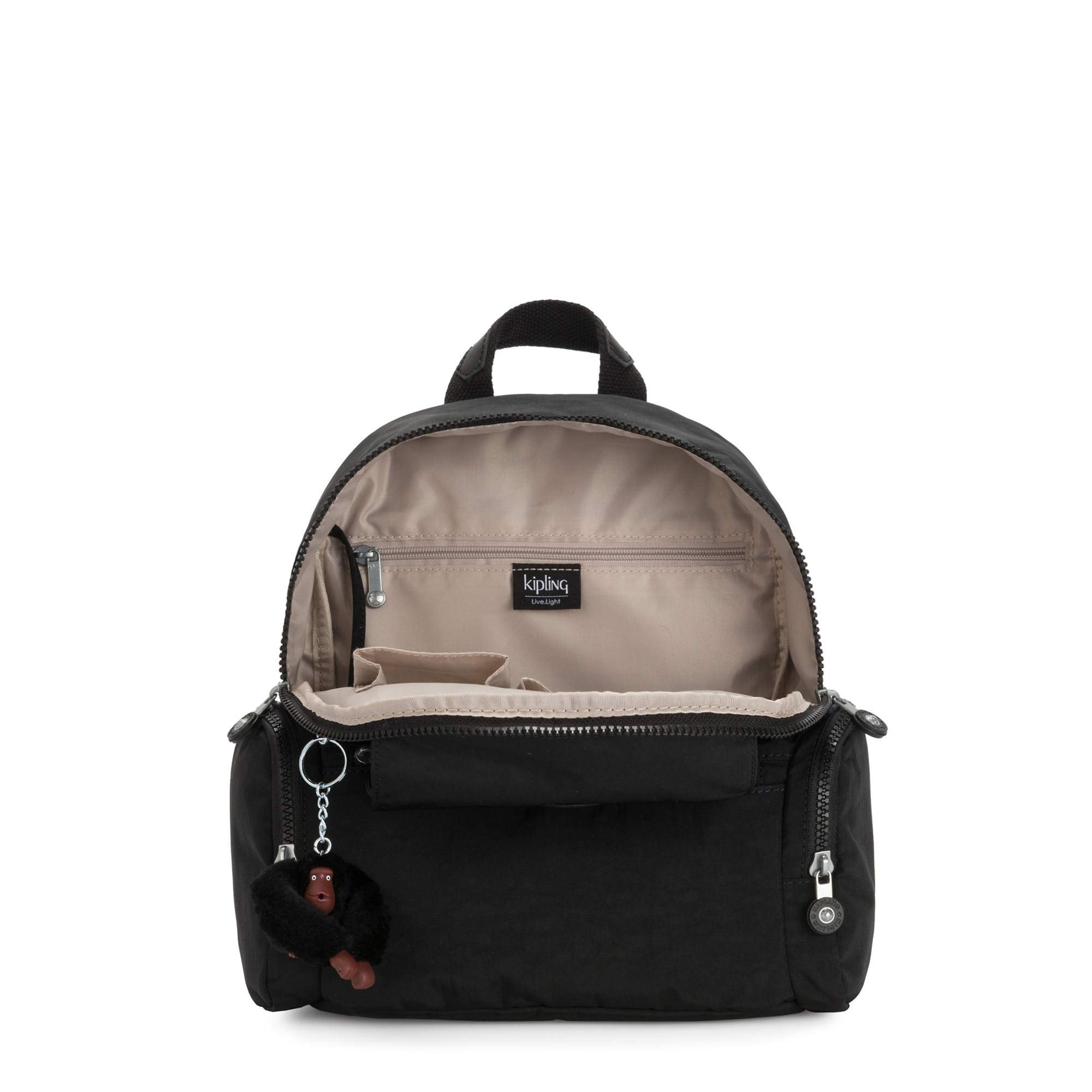 Kipling Matta Small Backpack for Women - Lightweight Travel Daypack (Black Tonal) | Perfect for Work, School & Outdoor Adventures