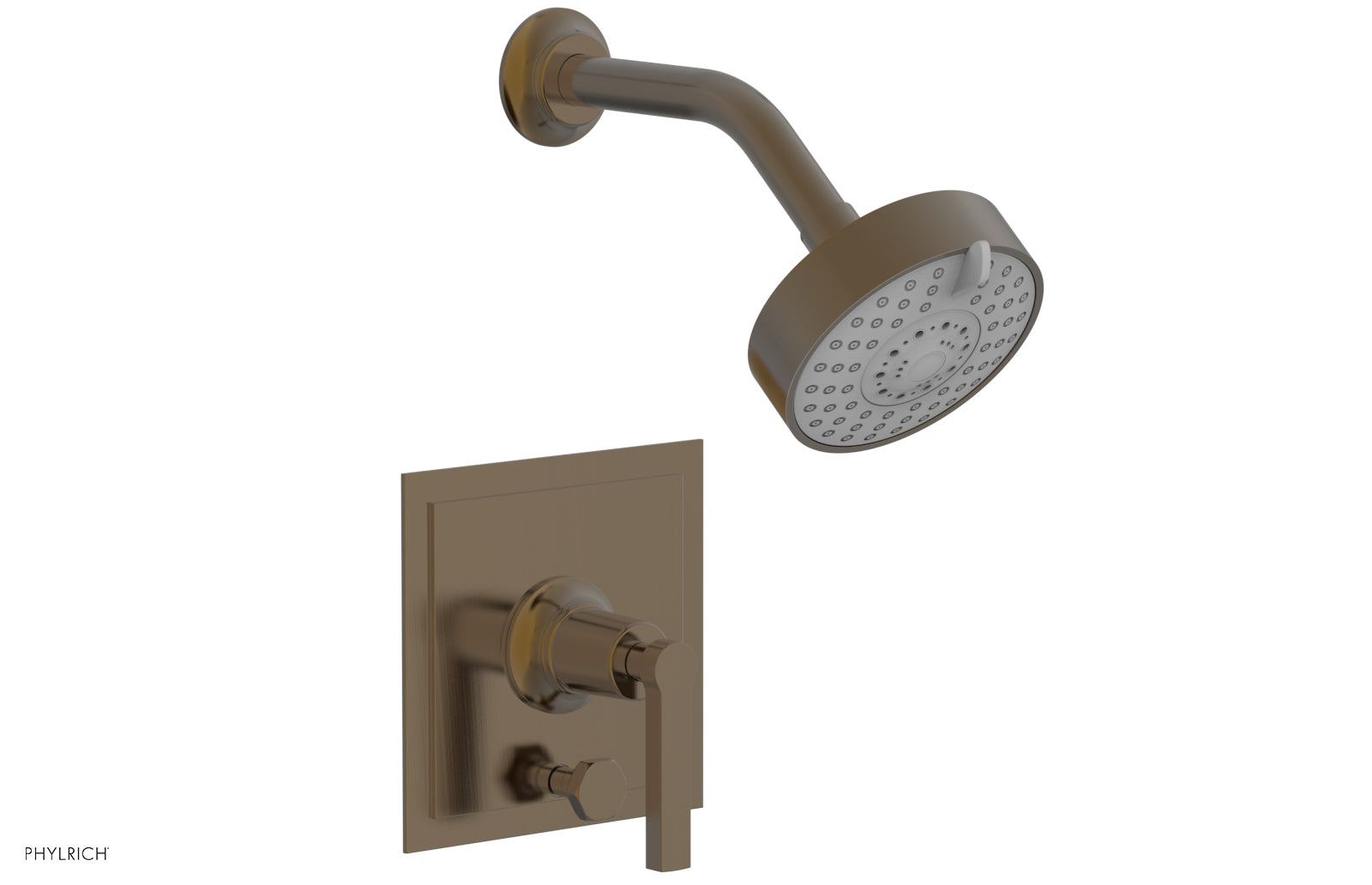 HEX MODERN Pressure Balance Shower and Diverter Set with Lever Handle - Chrome Finish for Bathroom & Shower Installation (No Spout Included) - Perfect for Home Renovation and Modern Bathroom Upgrades