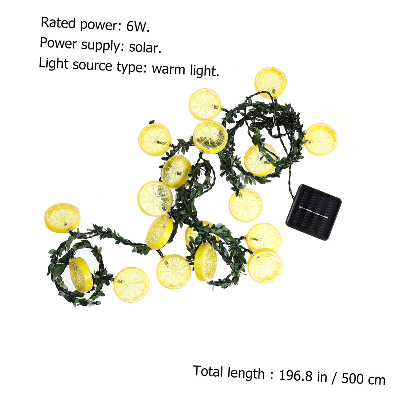 Totority Solar LED Outdoor Light - 1pc Simulated Lemon Vine Lamp, Waterproof Solar-Powered Garden Light for Yard, Patio, Pathway Decoration - Perfect for Backyard, Lawn, and Landscape Lighting