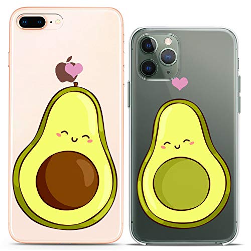 Couple Cases Kawaii Avocado