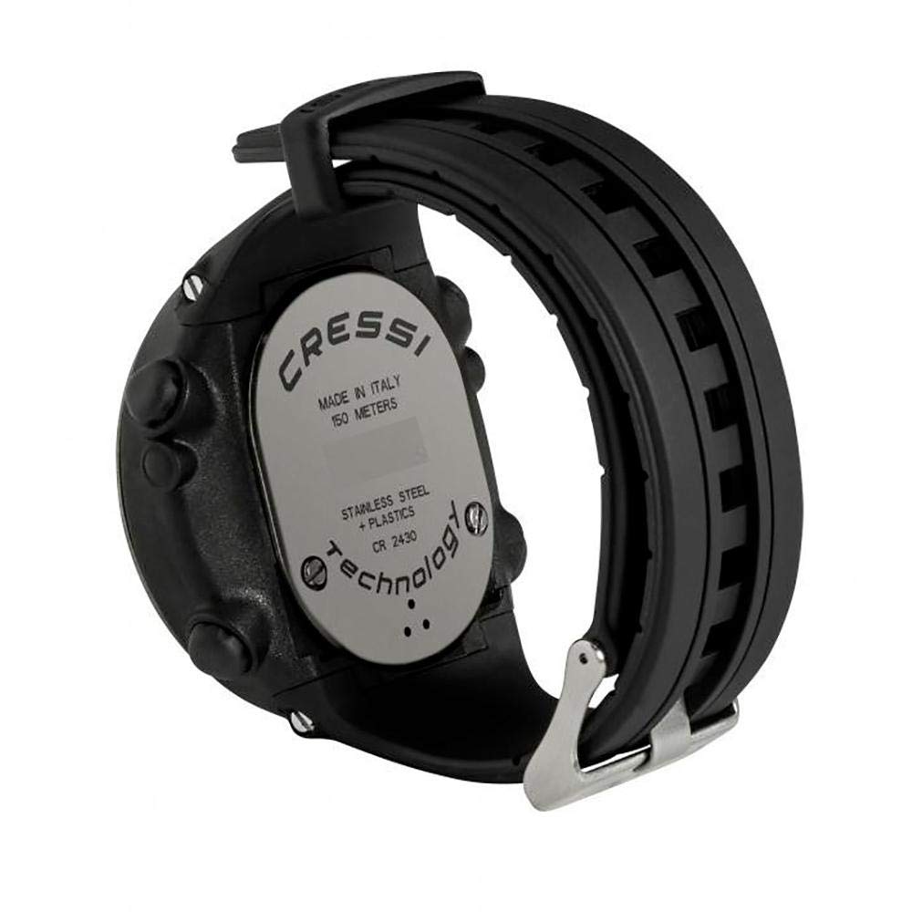Cressi Goa Dive Watch Computer - 4 Programs for Scuba, Nitrox, Freediving & Gauge | Italian-Made Professional Dive Gear for Underwater Exploration & Adventure