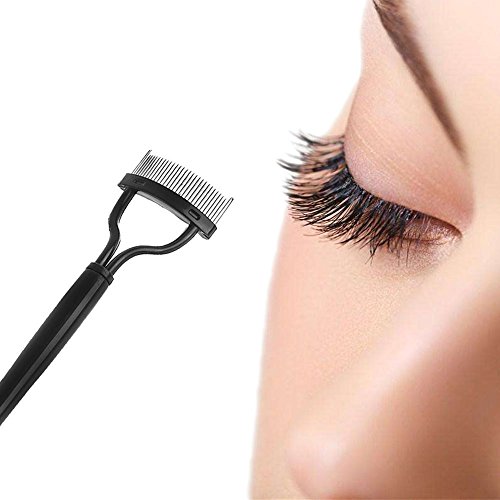 1PC Professional Mascara Guide Applicator & Eyelash Comb Curler - Essential Makeup Tool for Perfect Lashes | Great for Daily Makeup, Salon Use & Beauty Kits