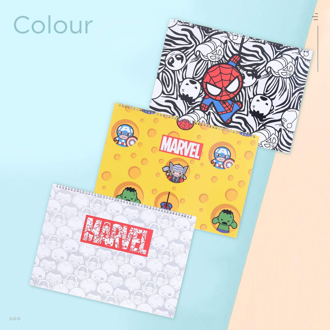 MINISO Marvel A3 Sketch Book - Premium Drawing Notebook for Artists, Students & Professionals - Perfect for Sketching, Doodling, Art Projects & School Work