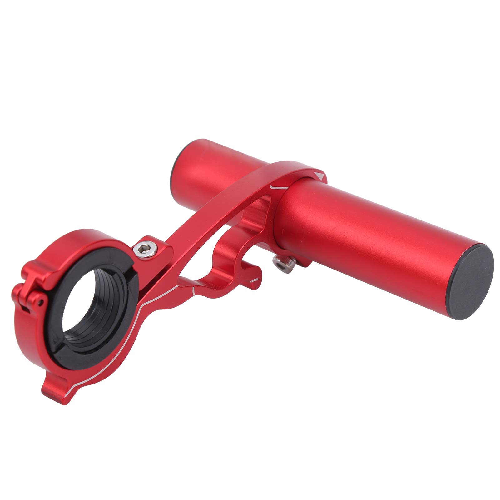 Lightweight Professional Bike Headlight Extender Holder - Adjustable Bicycle Computer Mount - Safe & Easy Installation for Cycling Accessories (Red) | Perfect for Night Riding & Commuting
