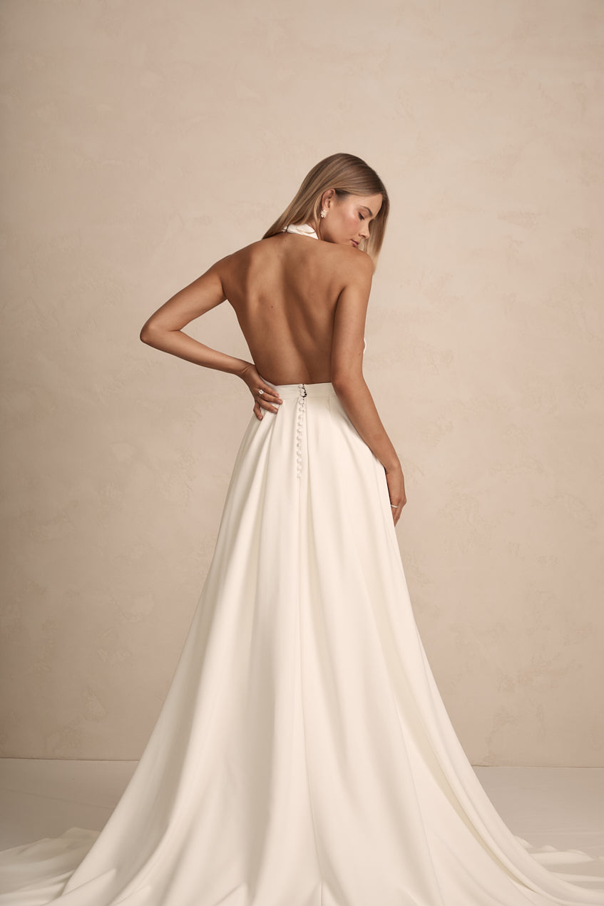 GRAYSON OVERSKIRT - Women's High Waist Flowy Skirt with Pockets | Perfect for Office Wear, Date Night & Casual Outfits