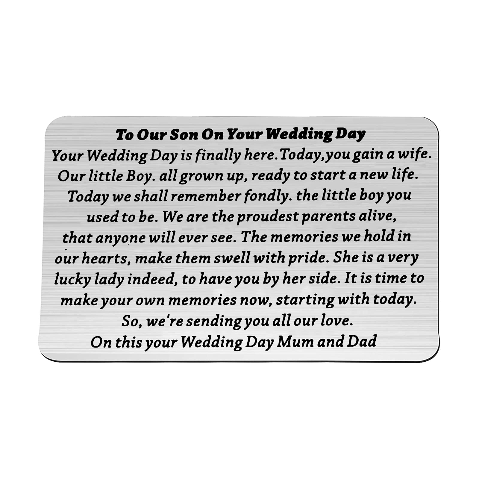 WSNANG Elegant Wedding Card Holder from Mom & Dad - Perfect for Bridal Shower, Wedding Day & Anniversary Gifts
