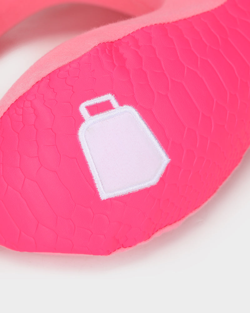 Apollo 1 Neck Pillow & Sleep Mask Set - Soft Travel Pillow for Airplane, Car & Office - Comfortable Eye Mask for Sleeping - Neon Pink - Perfect for Long Flights & Naps