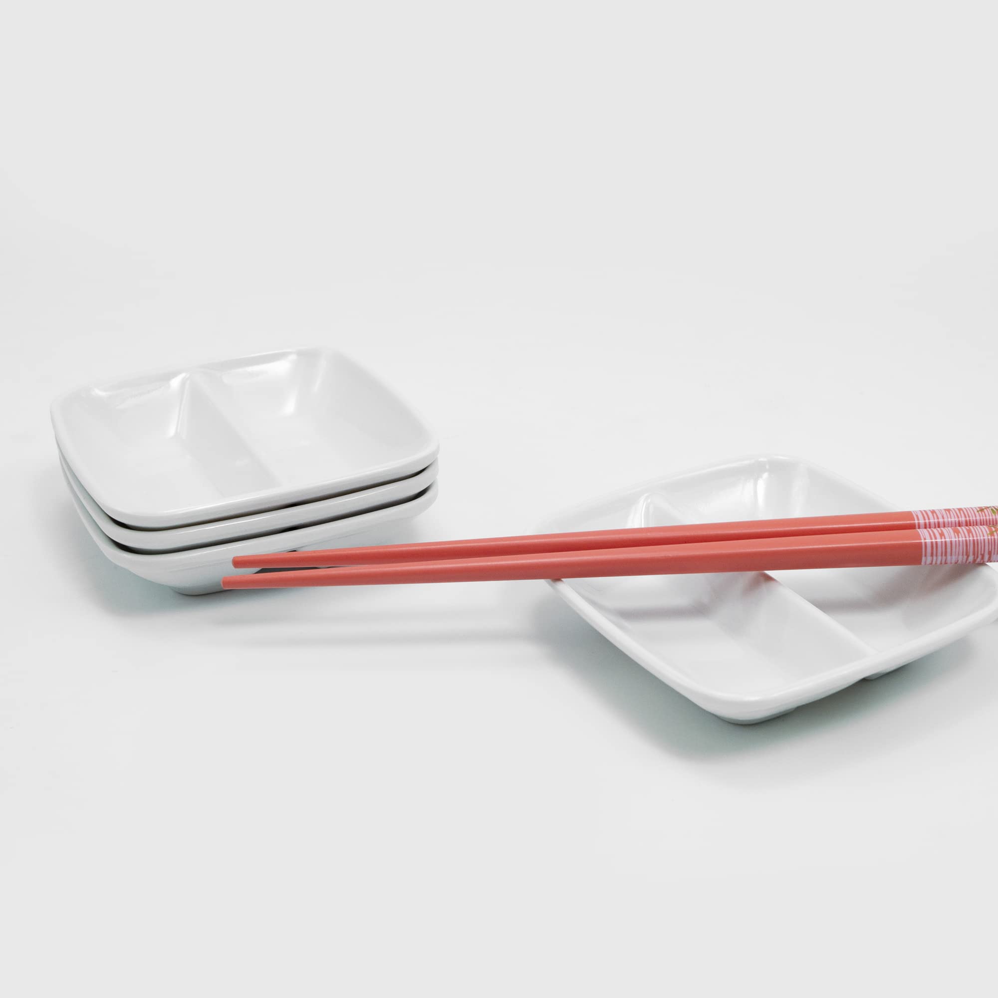 13-Piece Colorful Bamboo Chopsticks Set with Sauce Dishes - Eco-Friendly Reusable Chopsticks for Asian Cuisine, Sushi, Ramen & Home Dining