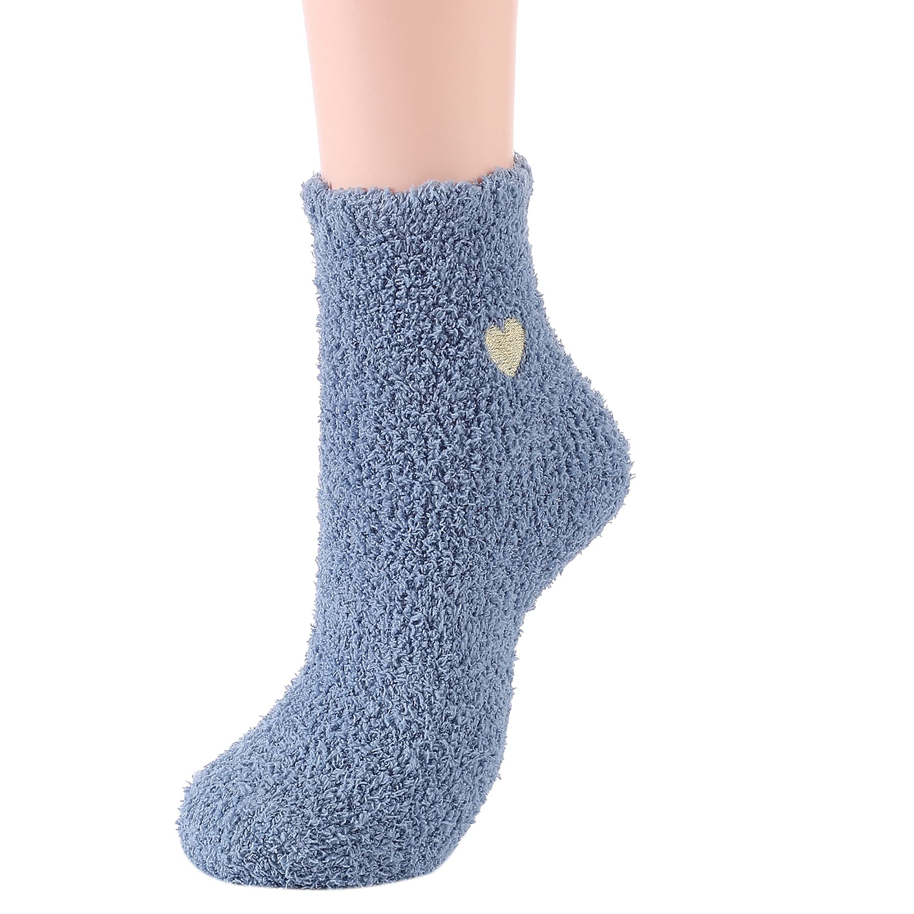 Zando Women's Soft Fuzzy Socks - Thick Warm Winter Slipper Socks for Women, Cozy Fluffy Non-Slip House Socks for Sleeping, Lounging & Relaxing at Home
