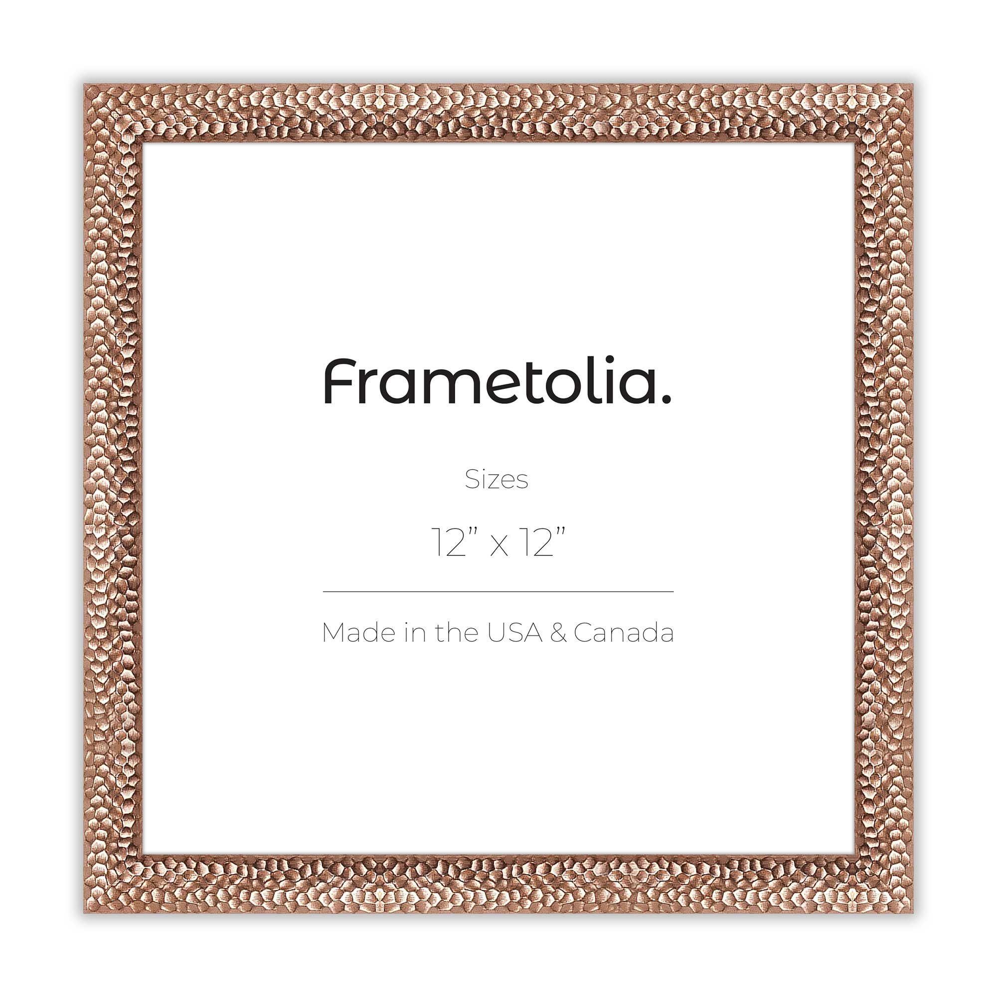 Hammered Champagne Medium Width Wall Frame - Elegant Picture Frame for Home Decor, Wedding Photos, and Art Displays - Perfect for Living Room, Bedroom, and Office