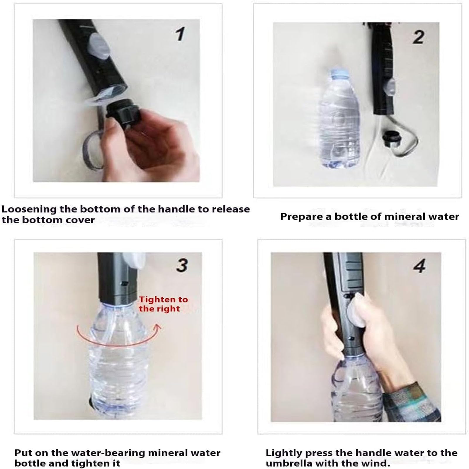 3-in-1 USB Rechargeable Cooling Umbrella with Fan & Mist Spray - UV Protection Sun Umbrella for Outdoor Activities, Beach, Hiking & Summer Travel