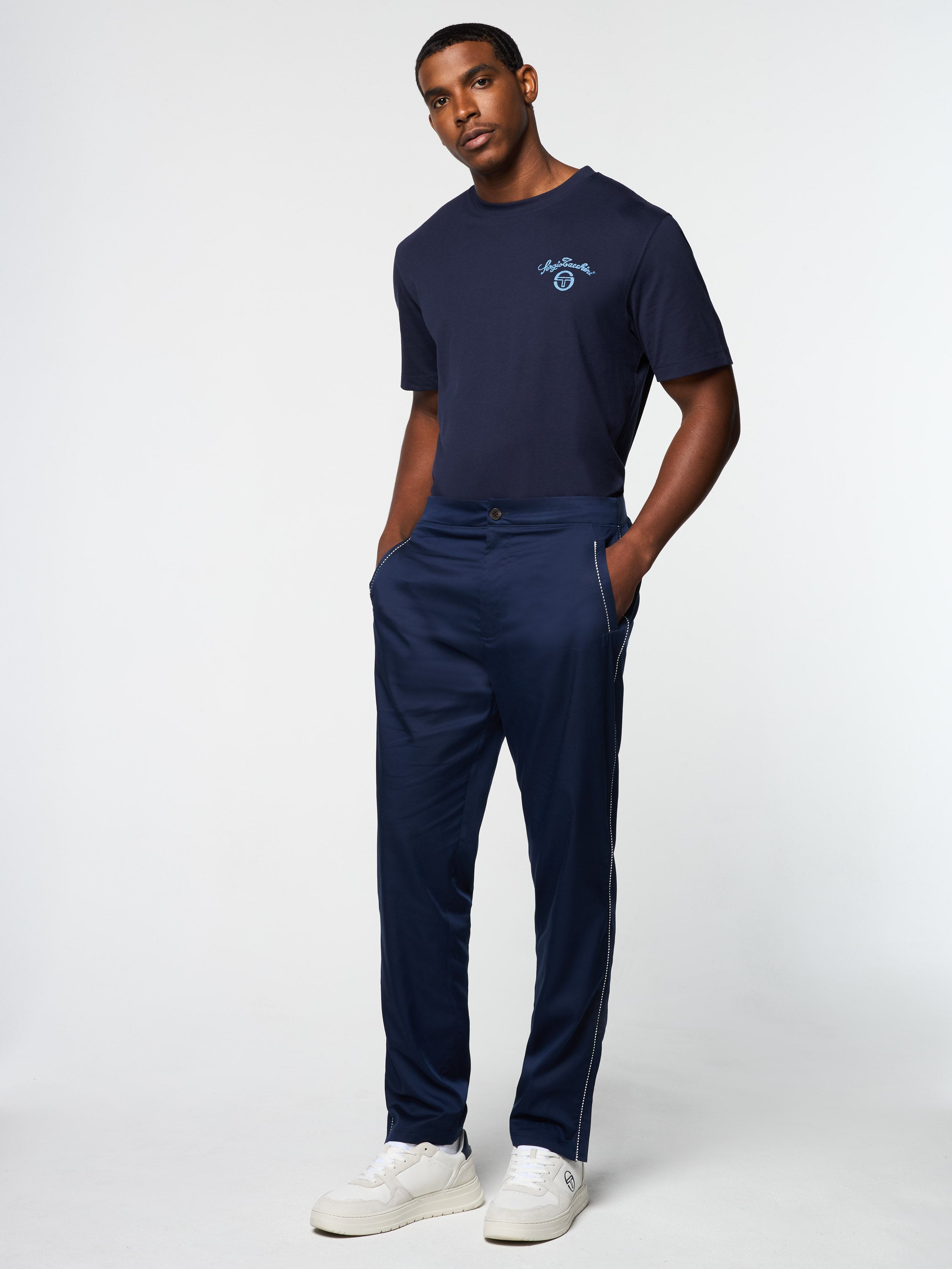 Suveniri Track Pants for Men - Comfortable Athletic Joggers in Maritime Blue | Perfect for Running, Gym Workouts & Casual Wear