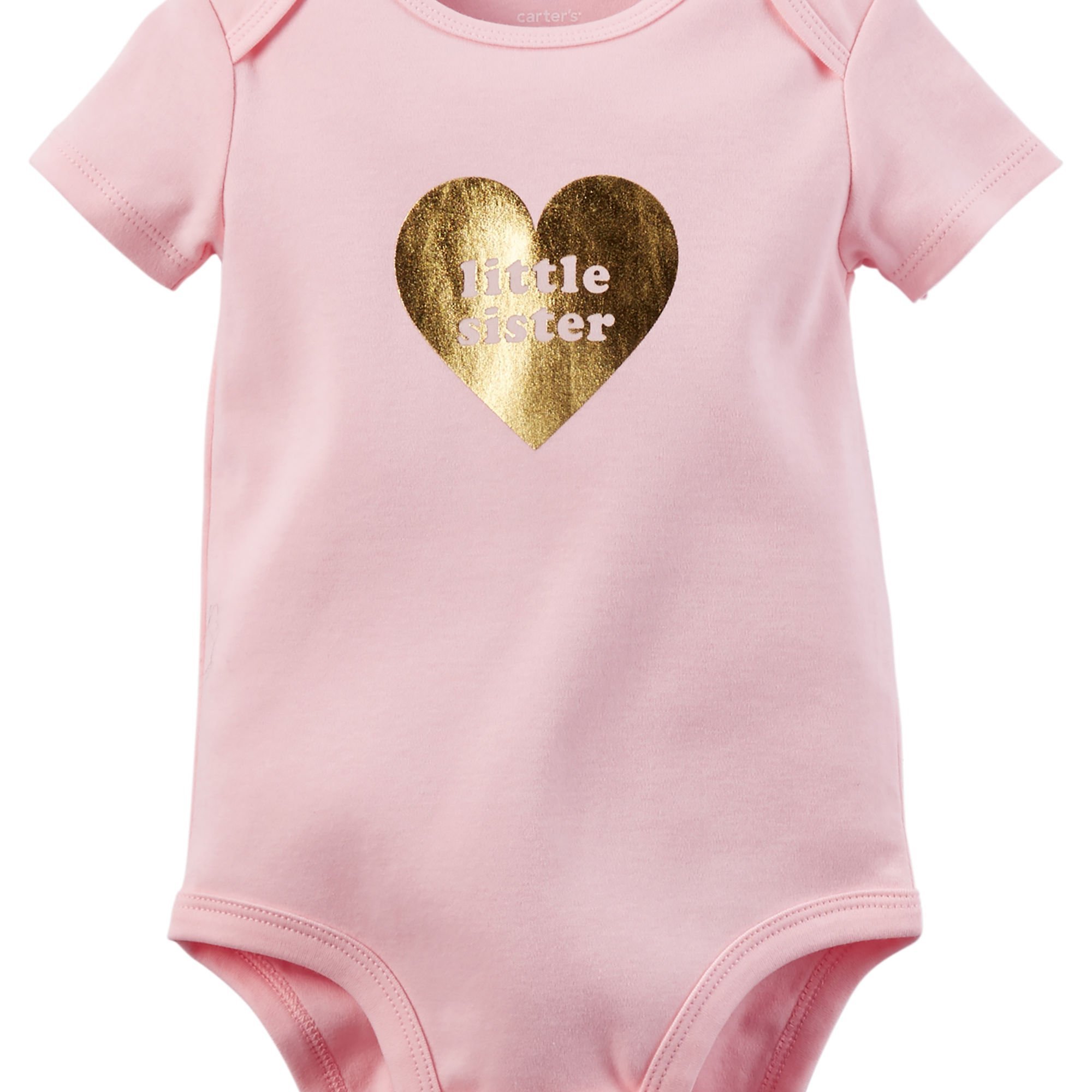 Carter's Baby Girl Pink Bodysuit Outfit - 18 Months | Soft Cotton Onesie for Infants & Toddlers | Perfect for Playtime, Daycare & Family Photos