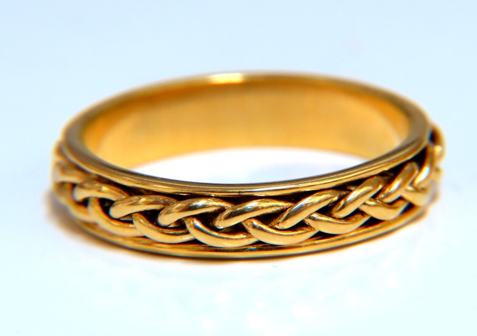 14kt Gold Matching Wedding Bands Set - 4.5mm Width, Sizes 9 & 9.25 - Perfect for Couples, Anniversaries & Romantic Gift Giving
