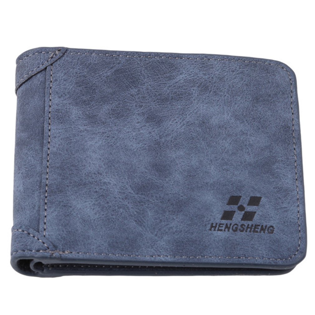 Premium PU Leather Bifold Wallet for Men & Boys - RFID Blocking Credit Card Holder with Photo ID Slot - Perfect for Travel, Business & Everyday Use