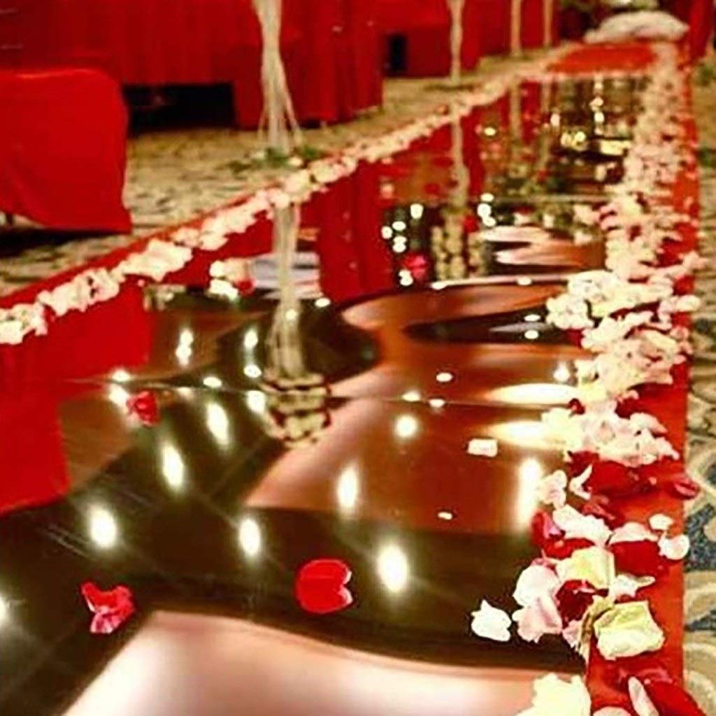 5ft x 100ft Mirrored Aisle Runner - Double Sided Gold Carpet Roll for Weddings, Events & Parties | Perfect for Hotels, Bars, Church Ceremonies, Exhibitions & Special Occasions
