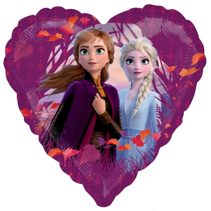 45cm Frozen Heart Foil Balloon for Birthday Party Decorations, Wedding Anniversary, Valentine's Day & Romantic Events - Silver Shiny Decorative Balloon