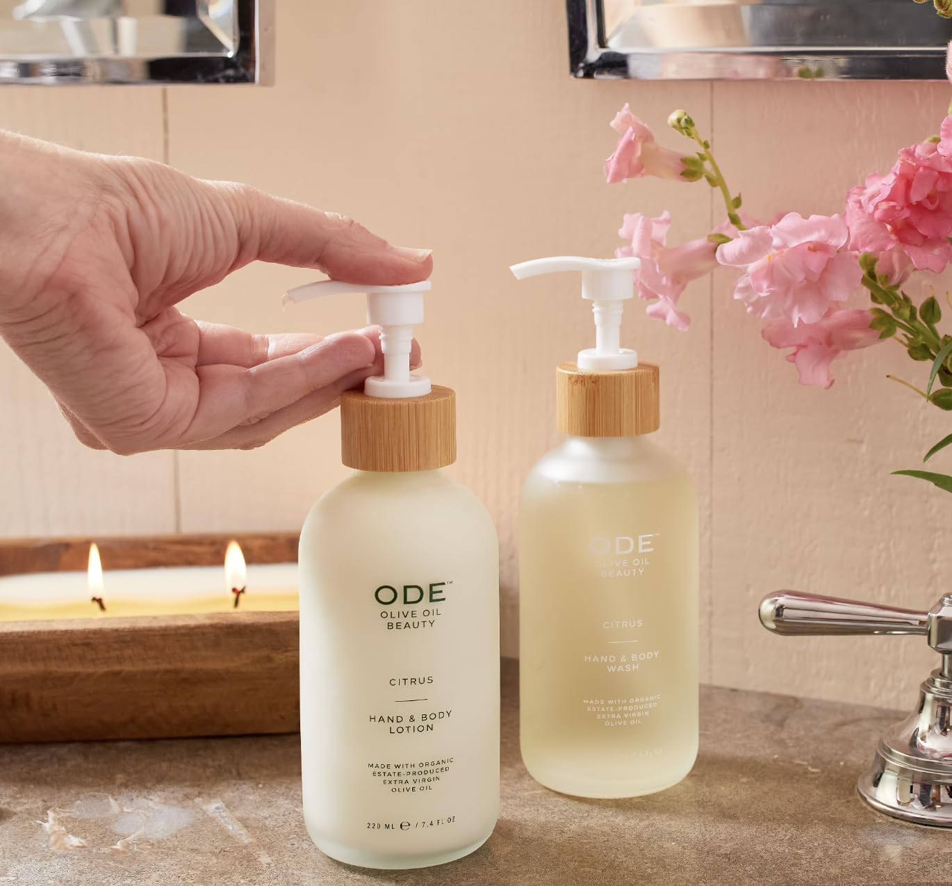 Organic EVOO Hand & Body Wash 2-Pack - Nourishing Foaming Wash for Spa & Home