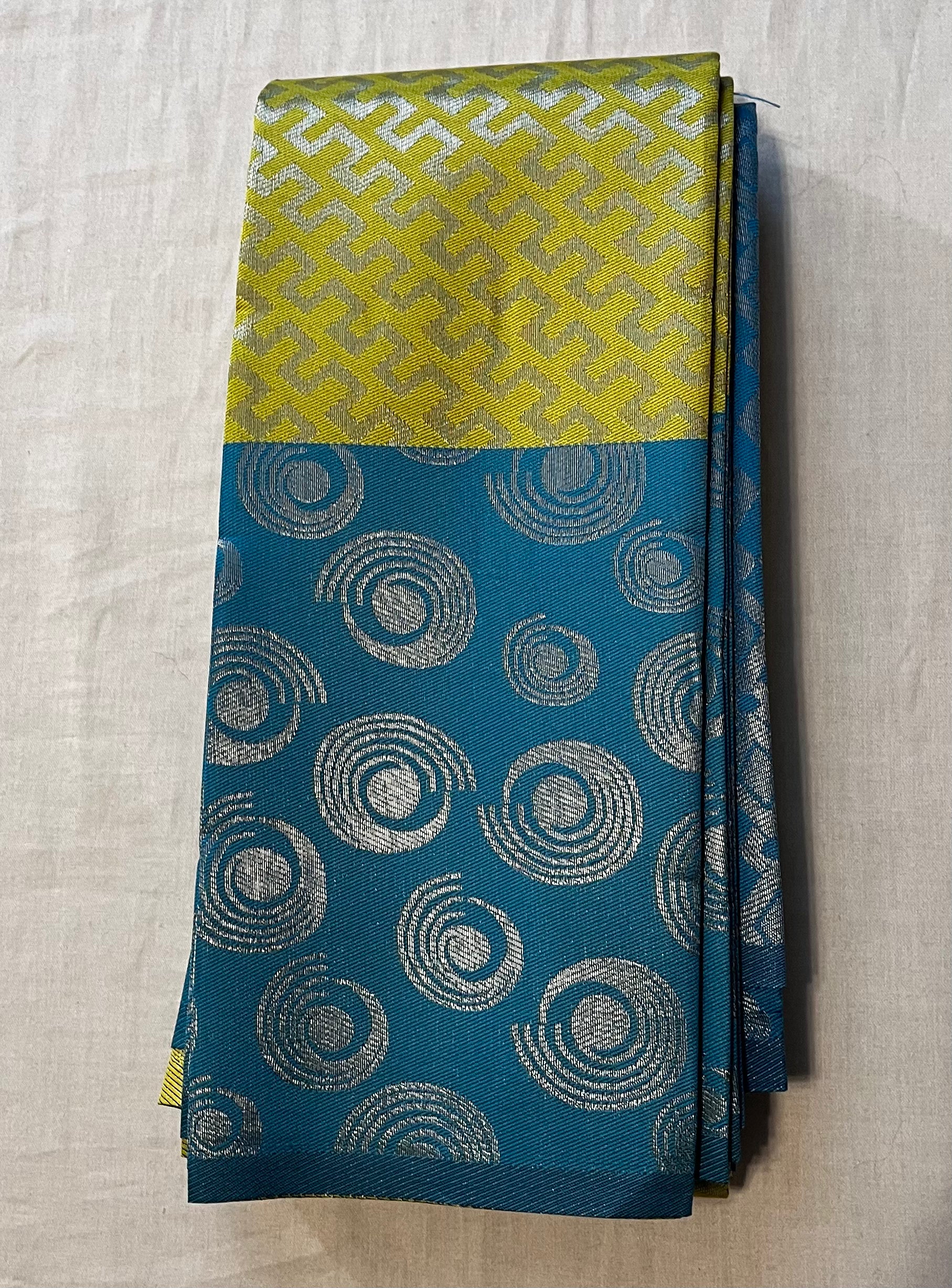 Elegant Light Green & Blue Soft Silk Saree for Women | Traditional Indian Dress for Weddings, Parties & Special Occasions