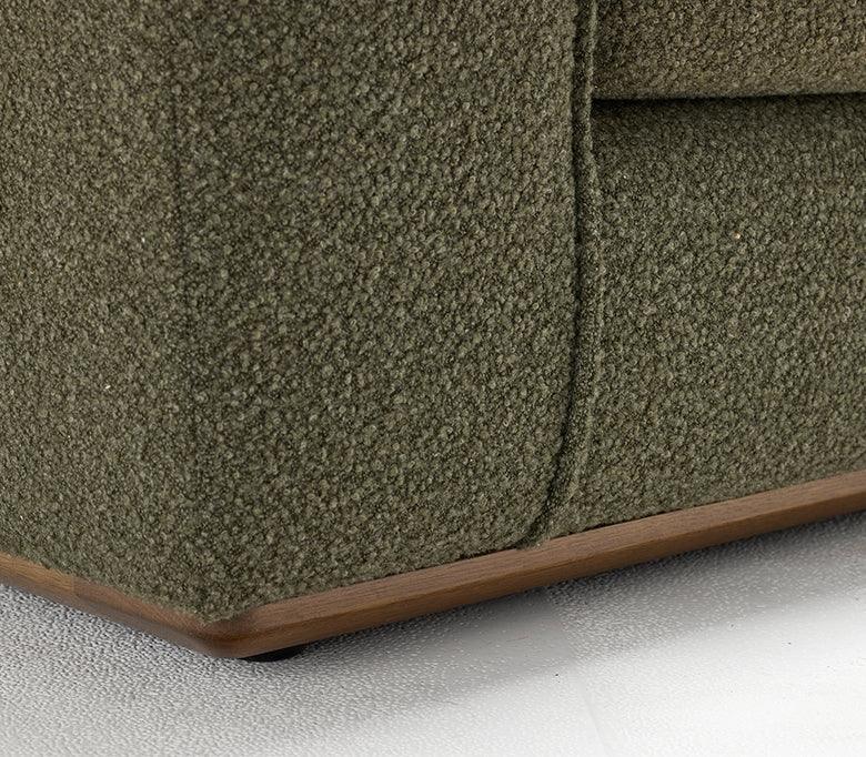 Erskine Lounge Chair - Modern Mid-Century Accent Chair for Living Room, Bedroom & Office - Comfortable Upholstered Armchair with Wooden Legs - Perfect for Relaxing, Reading & Lounging