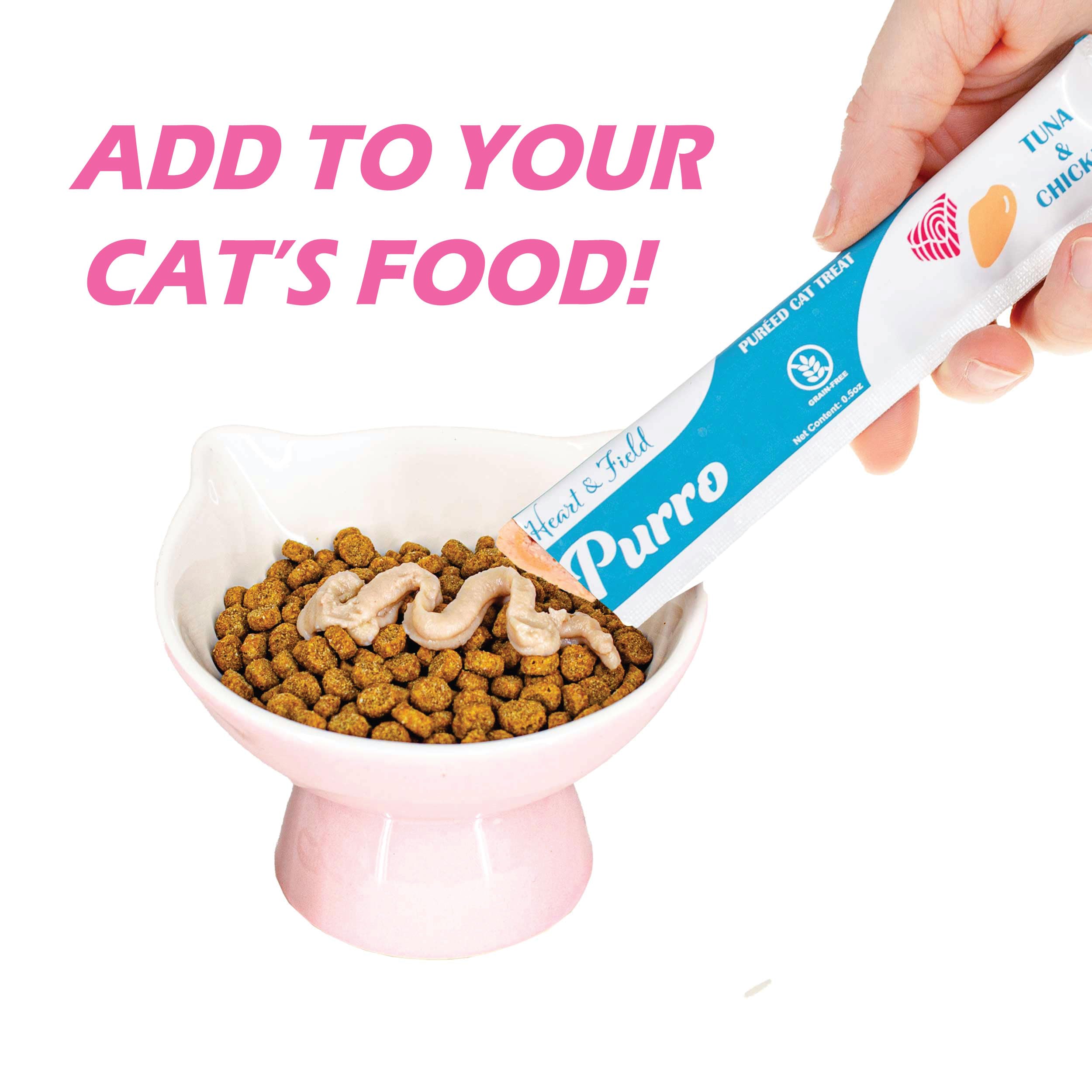Heart & Field Squeezable Lickable Cat Treats Variety Pack - Tuna Shrimp, Salmon Shrimp, Tuna Chicken Flavors (52 Count) | Irresistible Wet Treats for Cats | Perfect for Training, Bonding & Picky Eaters