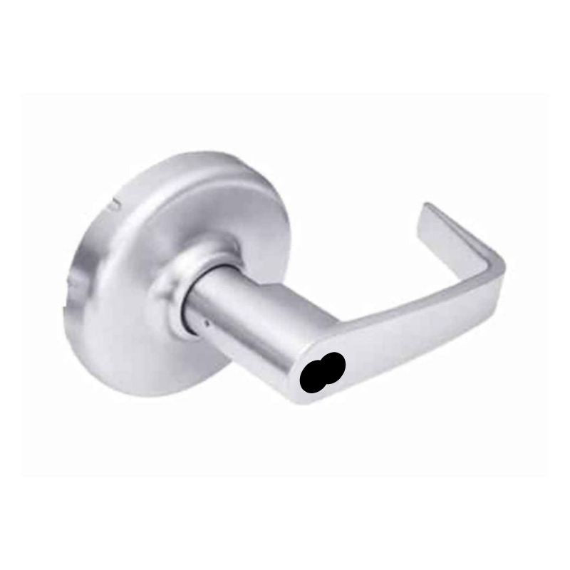 Corbin Russwin N555ET CL6 626 Exit Device - Classroom Function Lever Trim with 6 Pin Interchangeable Core (No Core) - Satin Chrome Finish - Ideal for School, Office & Commercial Building Security Doors