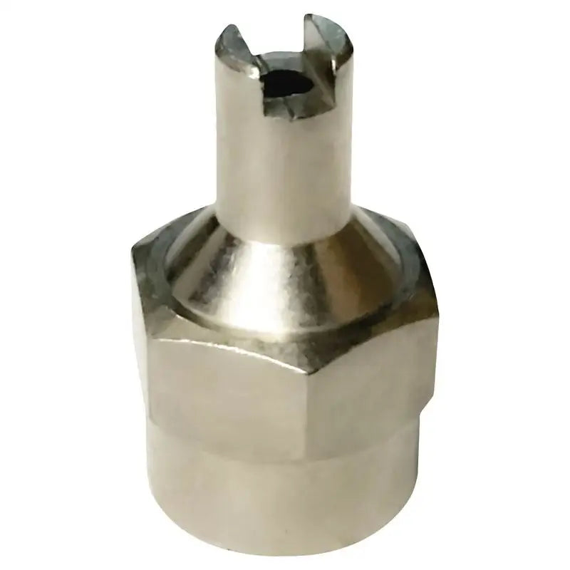 AA Large Bore Screwdriver Top Cap - Hex Shape Chrome Finish - Industrial Strength Screwdriver Bit for Heavy-Duty Applications - Perfect for Automotive, Machinery, and Construction Use