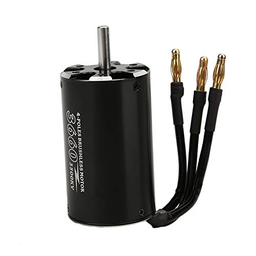 Surpass Hobby 3660 3500KV 4-Pole RC Boat Motor - 5.0mm Shaft for Deep Water Performance | High-Speed Remote Control Boat Replacement Part | Perfect for Outdoor Racing & Water Sports