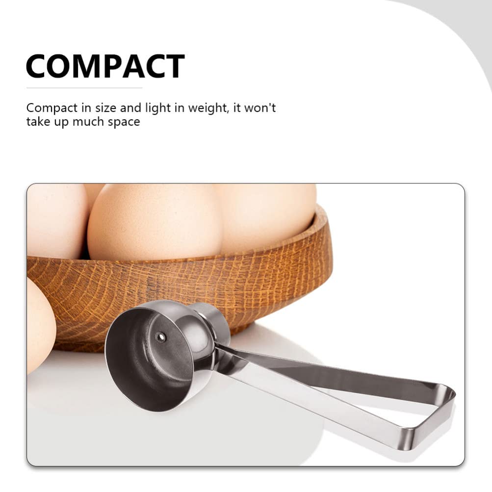 2pcs Stainless Steel Egg Opener - Egg Topper & Shell Cutter Tool for Perfect Soft/Hard Boiled Eggs - Kitchen Gadget for Easy Egg Peeling, Breakfast Prep & Baking Accessories
