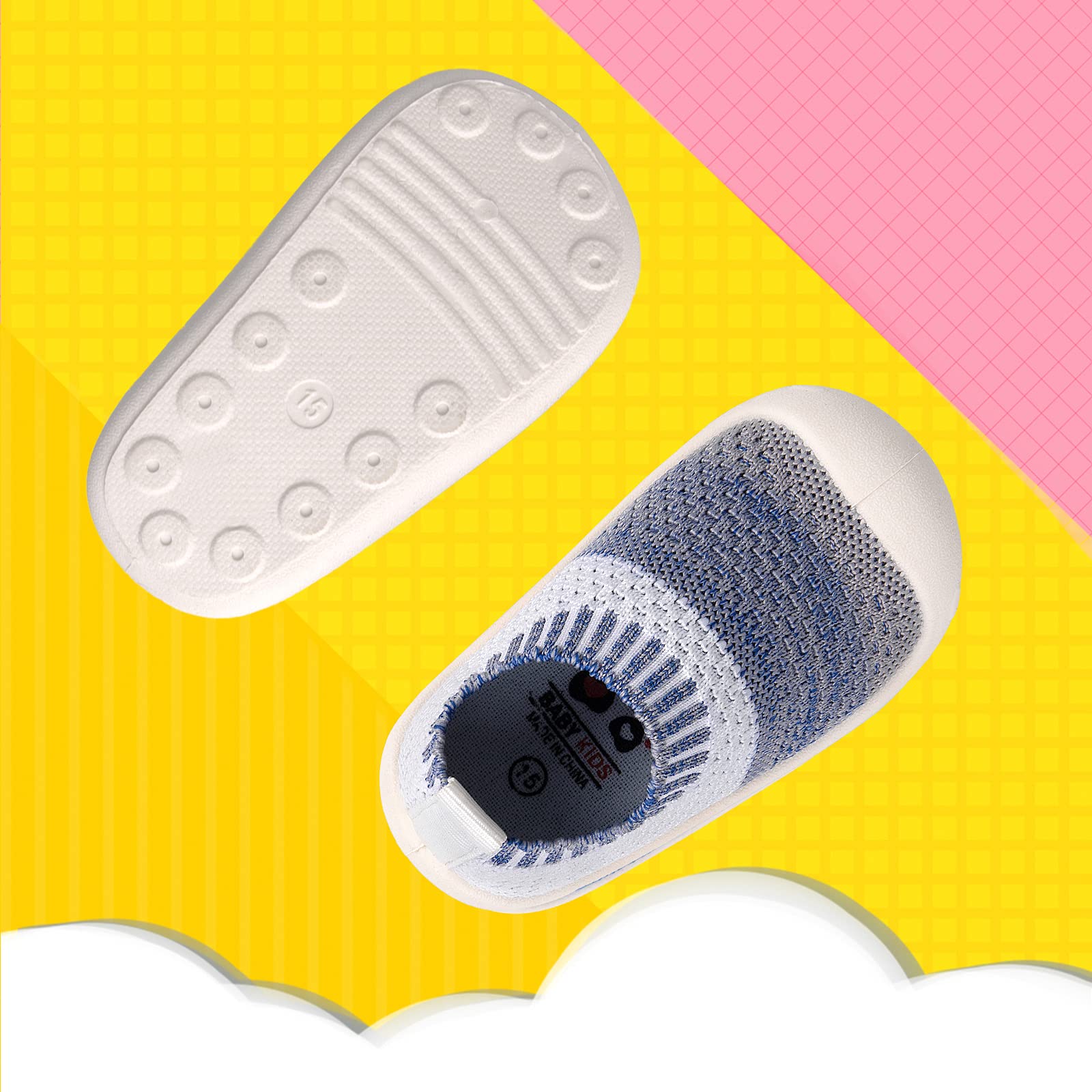 **Best Baby First Walking Shoes for 1-4 Years - Soft Sole Non-Slip Toddler Sneakers for Boys & Girls | Breathable Cotton Canvas & Mesh | Lightweight TPR Slip-On Design | Perfect for Indoor & Outdoor Play**