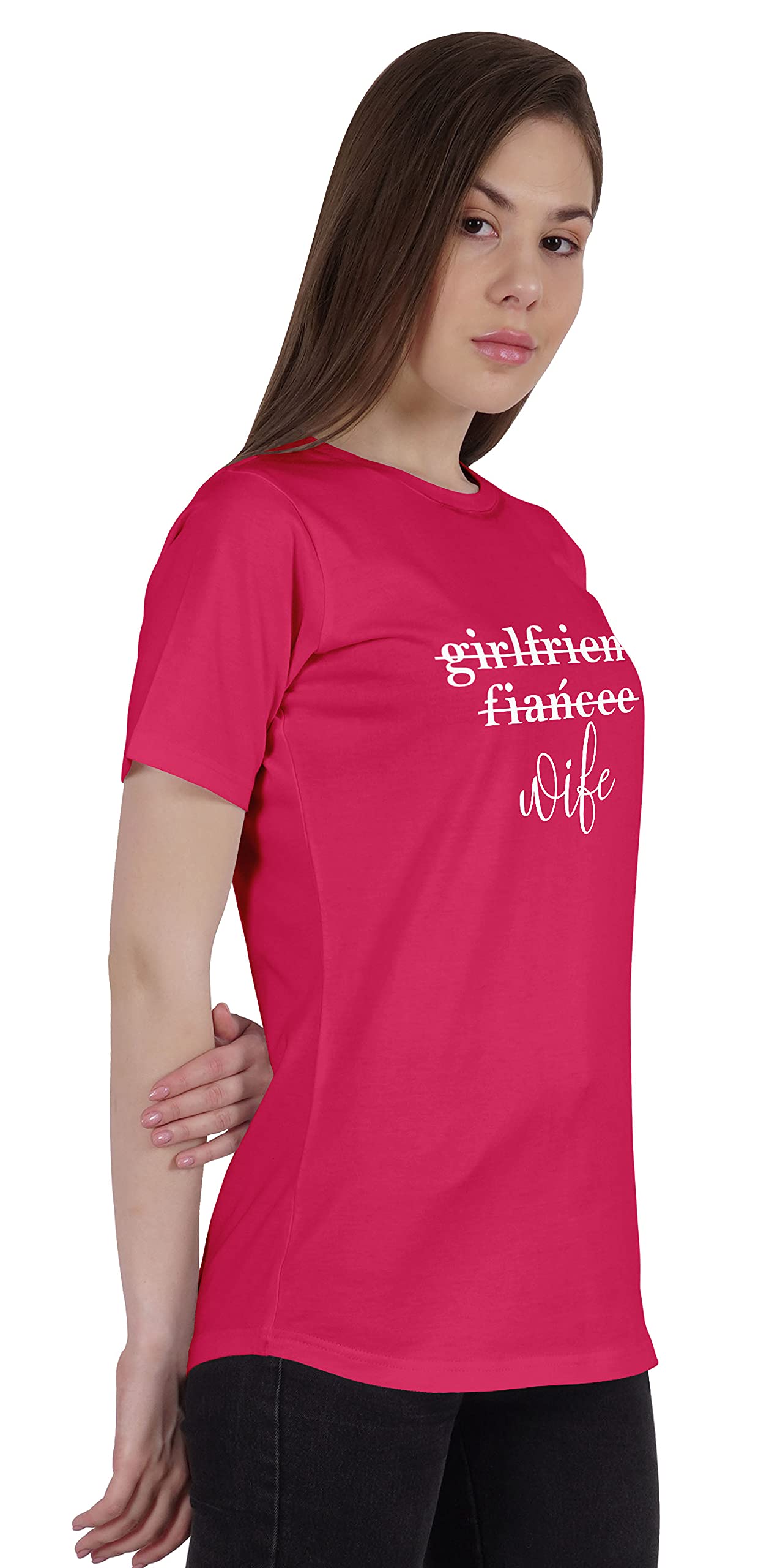 Girlfriend Fiancee Wife T-Shirt - Funny Bridal Party Shirt for Bachelorette, Wedding & Engagement - Perfect for Bridesmaids, Bride Squad & Wedding Events