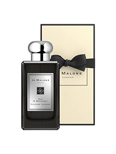 Jo Malone Oud & Bergamot Intense Cologne Spray - 3.4 oz / 100ml - Unboxed Luxury Perfume for Men & Women - Perfect for Date Nights, Special Occasions & Gift Giving