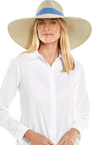 Coolibar UPF 50+ Women's Sun Protective Novara Wide Brim Hat - UV Protection for Outdoor Activities, Beach, Hiking & Gardening