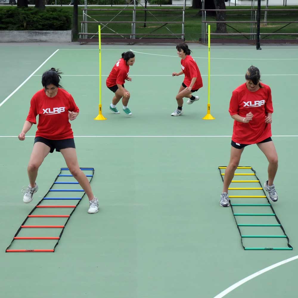 XLR8 Multi-Colored Fastfoot Ladder - Lightweight & Durable Agility Training Equipment for Soccer, Football & Speed Drills - Perfect for Athletes & Fitness Enthusiasts