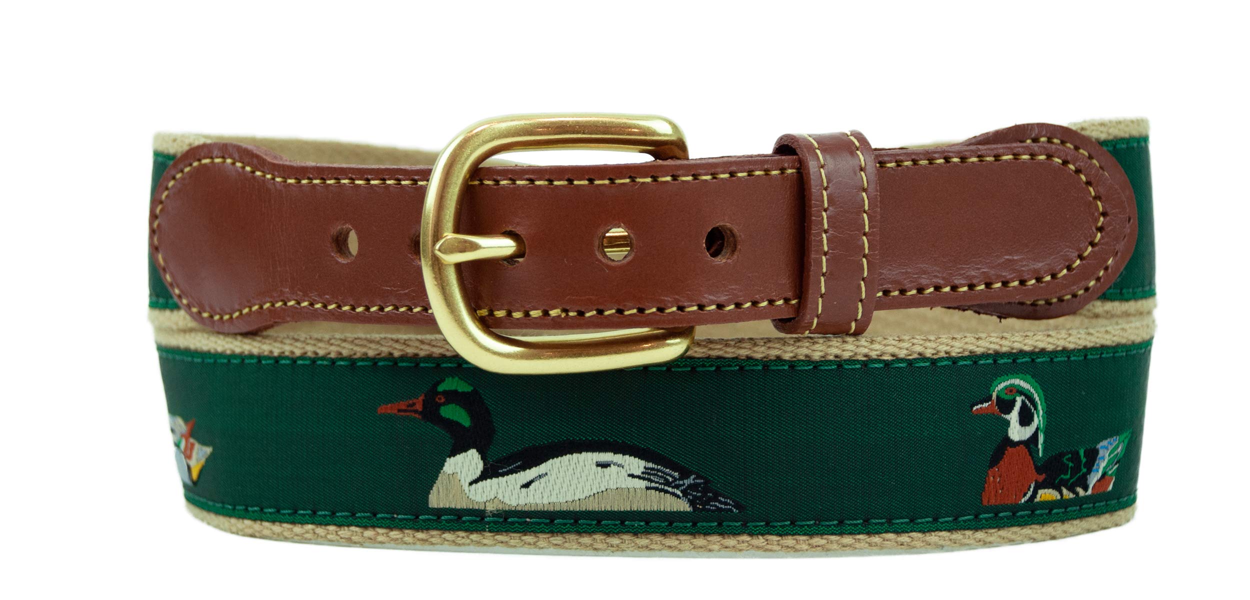 Leather Man Ltd Five Ducks Belt - Genuine Leather Fashion Belt for Men | Perfect for Casual Wear, Office & Outdoor Activities
