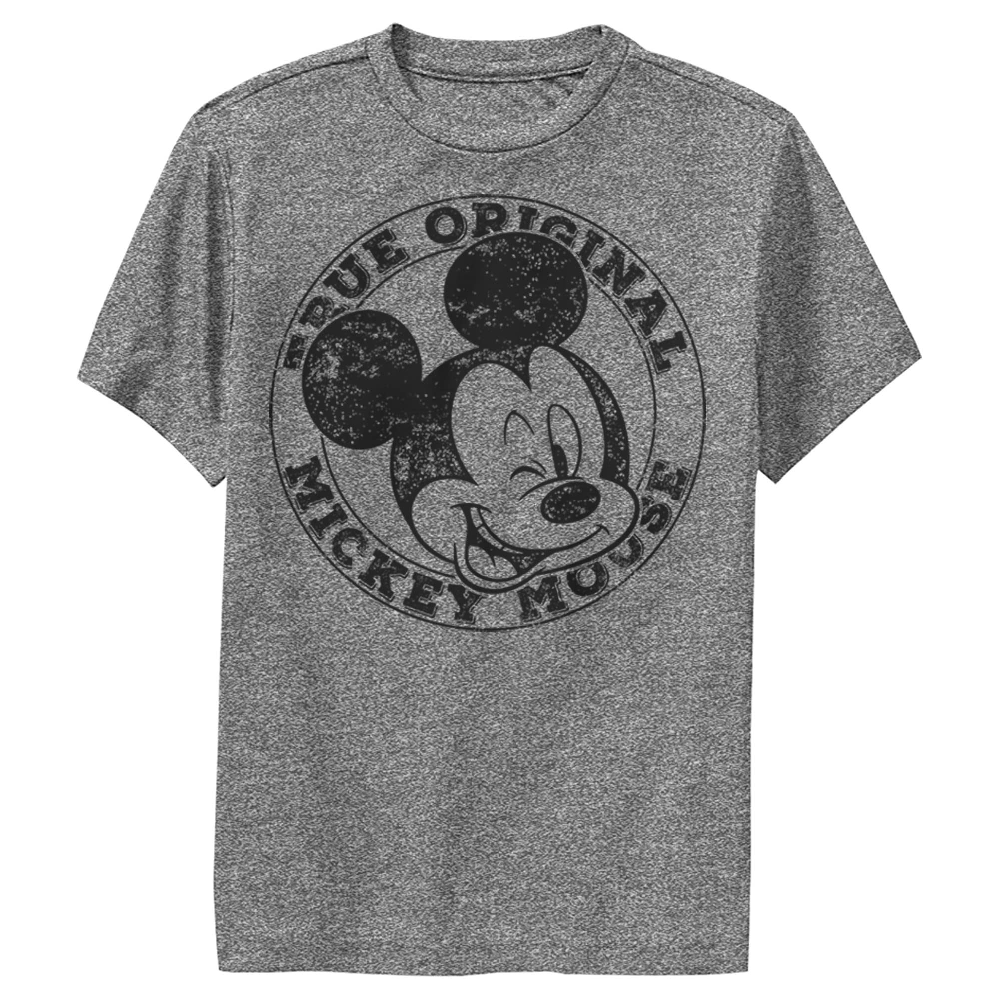 Original Disney Mickey Mouse Boys' Performance T-Shirt - Soft Cotton Short Sleeve Tee for School, Play & Everyday Wear
