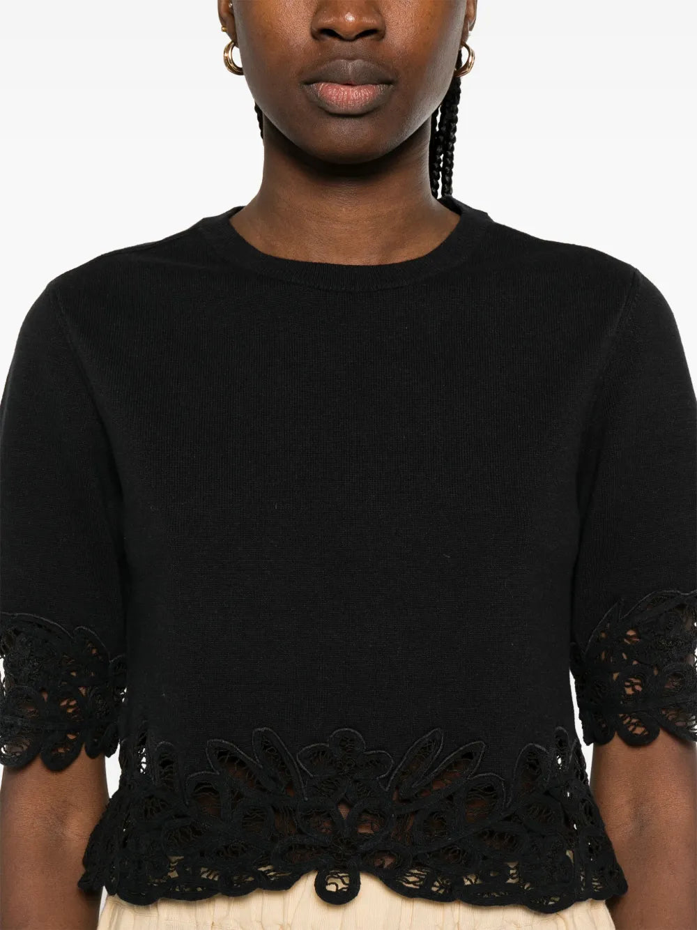 Elke Women's Black Sweater - Soft Knit Pullover for Casual Wear & Office Outfits