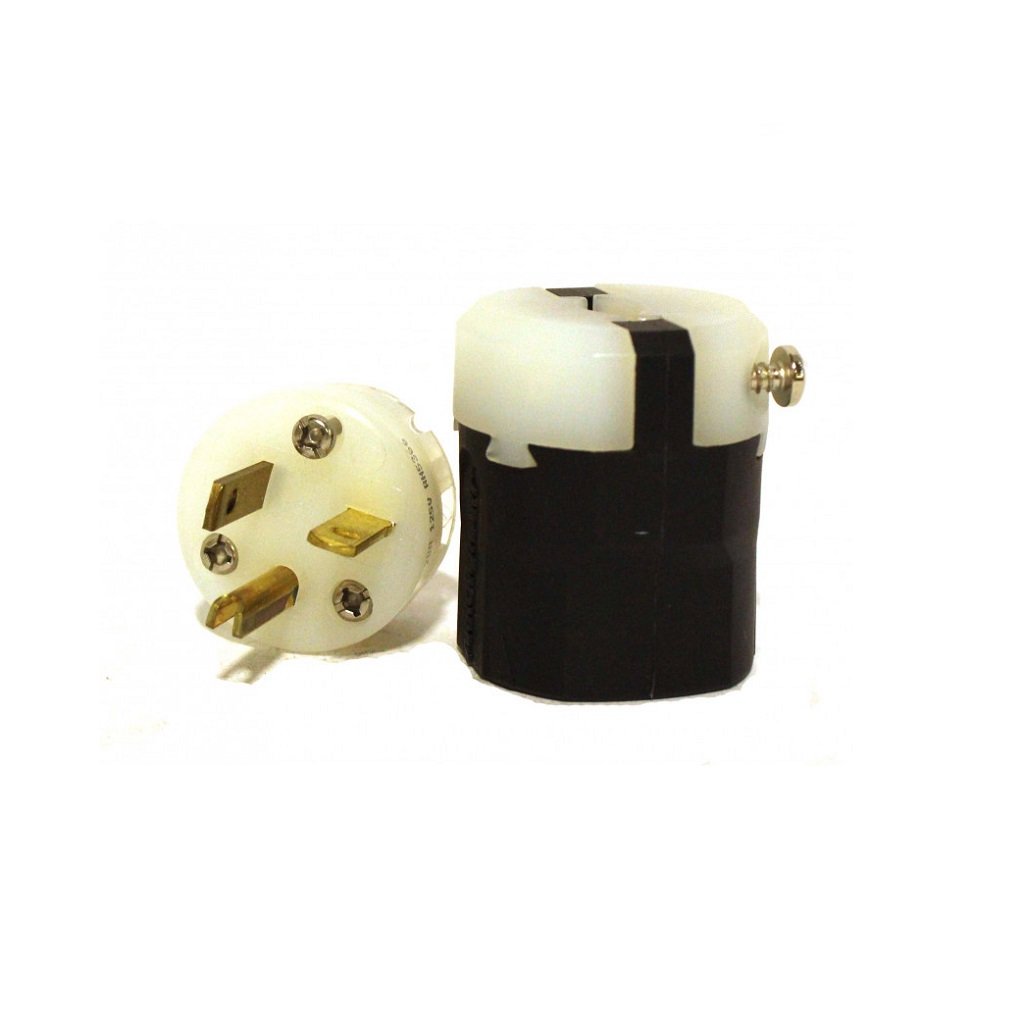 125V 20A Nylon Power Plug - Heavy Duty Electrical Connector for Home Appliances, Tools & Outdoor Equipment
