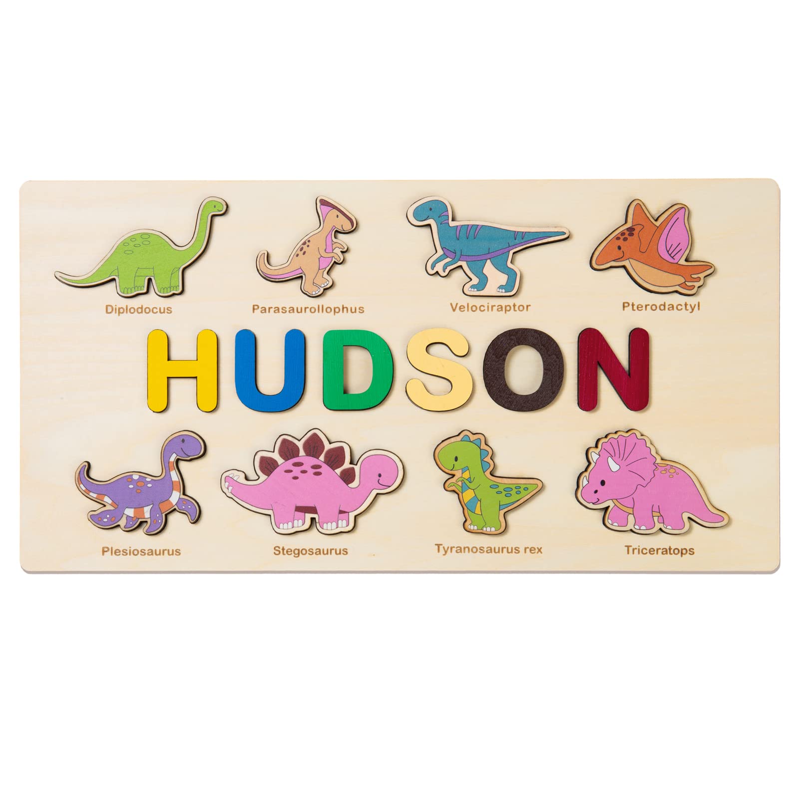 Personalized Wooden Name Puzzle - Custom Letters, Numbers & Animals - Educational Learning Toy for Kids - Perfect Gift for Birthdays & Early Childhood Development - Great for Montessori, Preschool & Homeschooling Activities